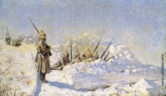 Верещагин В. В. Снежные траншеи (Русские позиции на Шипкинском перевале)