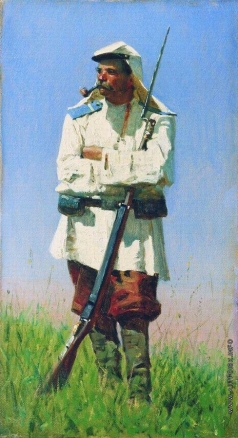 Верещагин В. В. Туркестанский солдат в зимней форме