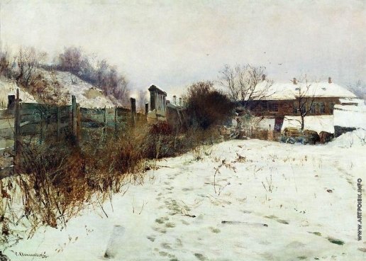 Светославский С. И. Усадьба художника зимой