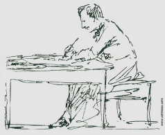Айвазовский И. К. Автопортрет. За письменным столом