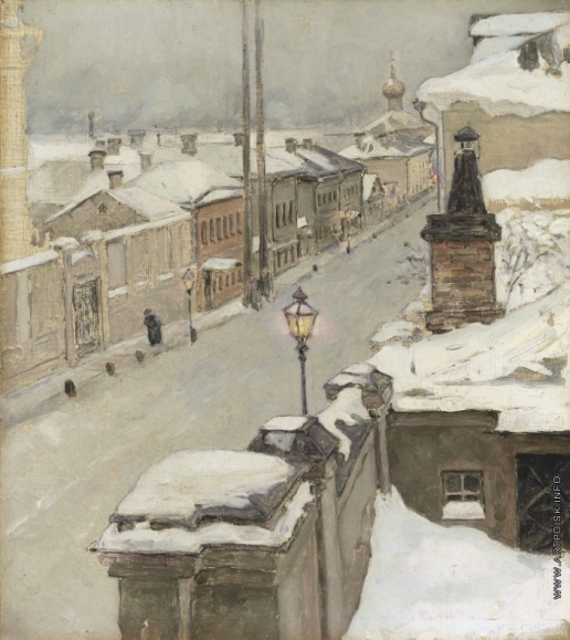 Якунчикова М. В. Москва зимой. Вид из окна на улицу Средняя Кисловка