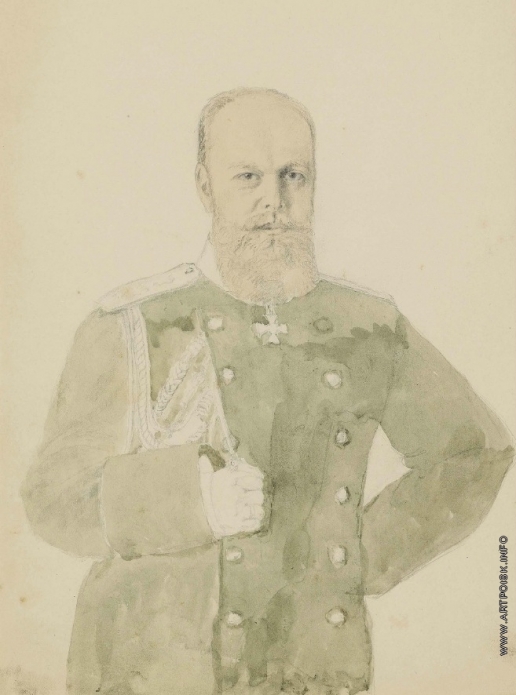 Зичи М. А. Портрет императора Александра III