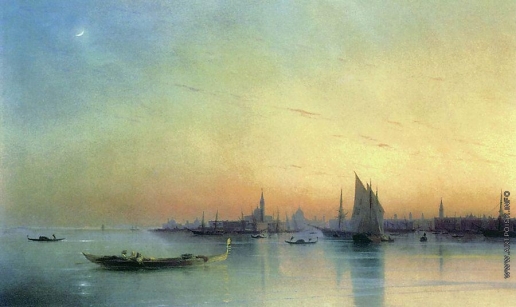 Айвазовский И. К. Вид Венеции с лагуны при закате