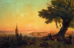 Айвазовский И. К. Вид Константинополя при вечернем освещении