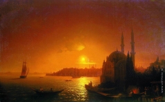 Айвазовский И. К. Вид Константинополя при лунном освещении