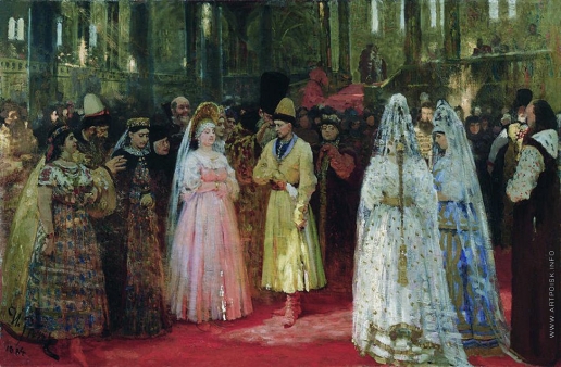 Репин И. Е. Выбор царской (великокняжеской) невесты. Эскиз