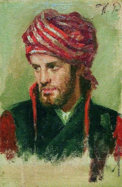 Репин И. Е. Портрет молодого человека в чалме