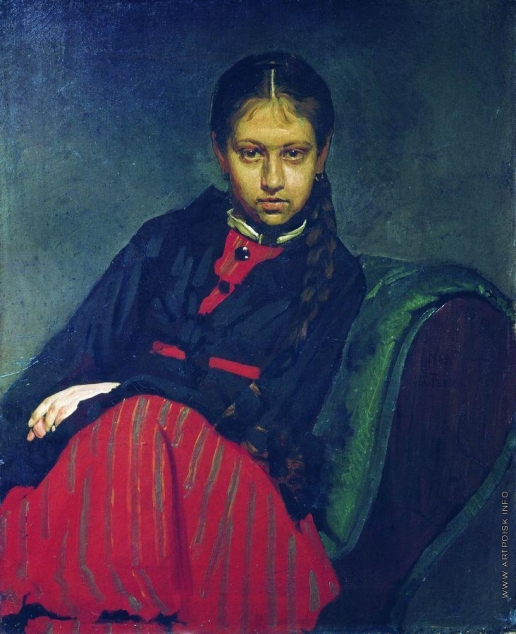 Репин И. Е. Портрет В.А.Шевцовой, впоследствии жены художника