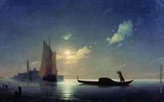 Айвазовский И. К. Гондольер на море ночью