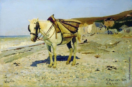 Репин И. Е. Лошадь для сбора камней в Вёле