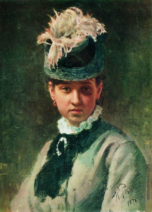 Репин И. Е. Портрет В.А.Репиной, жены художника