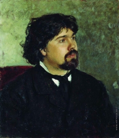 Репин И. Е. Портрет художника В.И.Сурикова