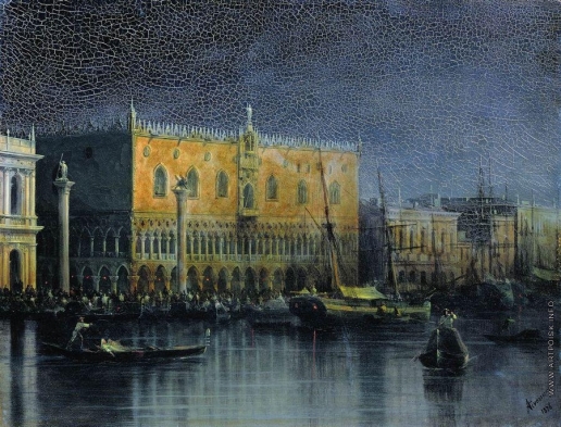 Айвазовский И. К. Дворец дожей в Венеции при луне
