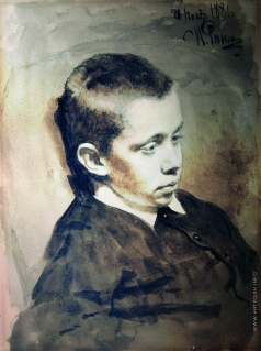 Репин И. Е. Портрет А.С.Матвеева в детстве