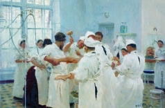Репин И. Е. Хирург Е.В.Павлов в операционном зале