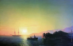 Айвазовский И. К. Закат солнца у крымских берегов