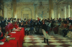 Репин И. Е. А.С.Пушкин на акте в Лицее 8 января 1815 года