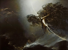 Воробьев М. Н. Дуб, раздробленный молнией. Аллегория на смерть жены художника