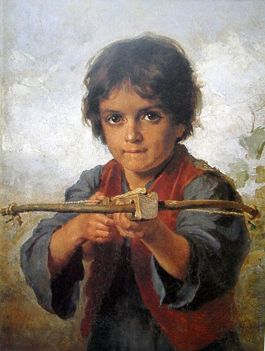 Платонов Х. П. Мальчик, стреляющий из лука