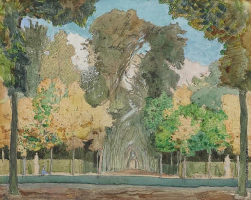 Сомов К. А. Осень в версальском парке