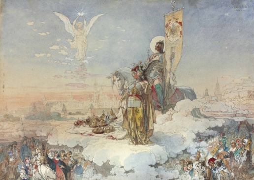 Микешин М. О. Коронация Александра III