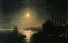 Айвазовский И. К. Лунная ночь в Константинополе