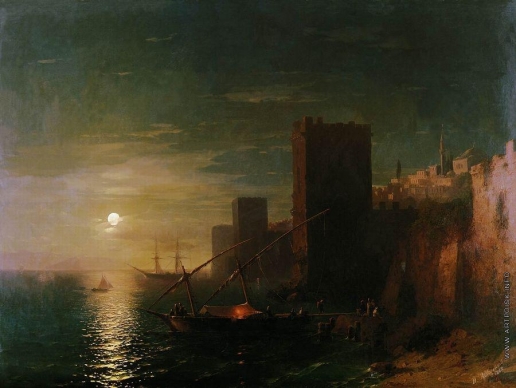 Айвазовский И. К. Лунная ночь в Константинополе