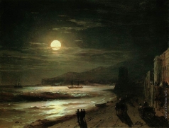 Айвазовский И. К. Лунная ночь. Берег моря