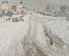 Горбатов К. И. Город в России под снегом