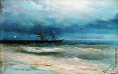 Айвазовский И. К. Море с кораблем