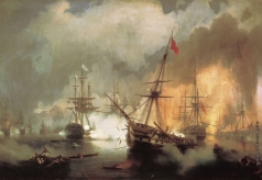 Айвазовский И. К. Морское сражение при Наварине 2 октября 1827 года