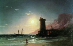 Айвазовский И. К. Морской пейзаж при луне