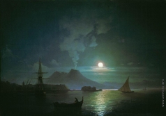 Айвазовский И. К. Неаполь в лунную ночь. Везувий