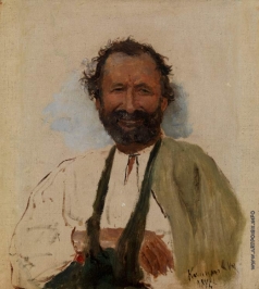 Репин И. Е. Портрет мужчины с перевязанной рукой