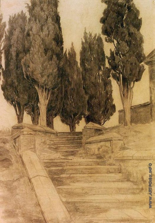 Южанин С. Н. Лестница с кипарисами