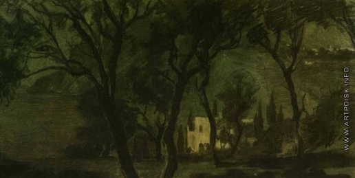 Южанин С. Н. Капри. Ночной пейзаж с виллой