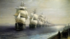 Айвазовский И. К. Смотр Черноморского флота в 1849 году