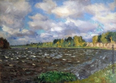 Жуковский С. Ю. Пейзаж с рекой