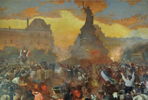 Бакст Л. С. Карнавал в Париже в честь прибытия русских моряков 5 октября 1893 года