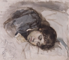 Суриков В. И. Спящая девушка, жена художника