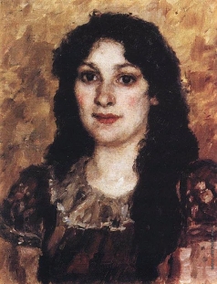 Суриков В. И. Портрет Елизаветы Августовны Суриковой, жены художника