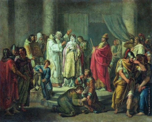 Акимов И. А. Крещение княгини Ольги в Константинополе. не позднее
