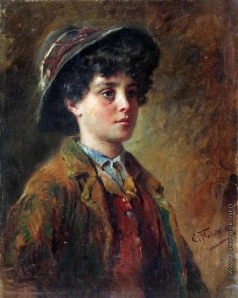 Маковский К. Е. Портрет итальянского мальчика
