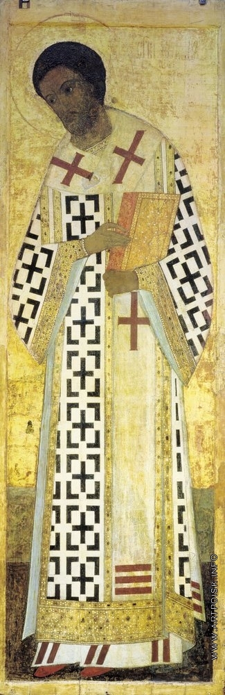 Рублёв А. Иоанн Златоуст. Цикл икон деисусного чина иконостаса Успенского собора во Владимире