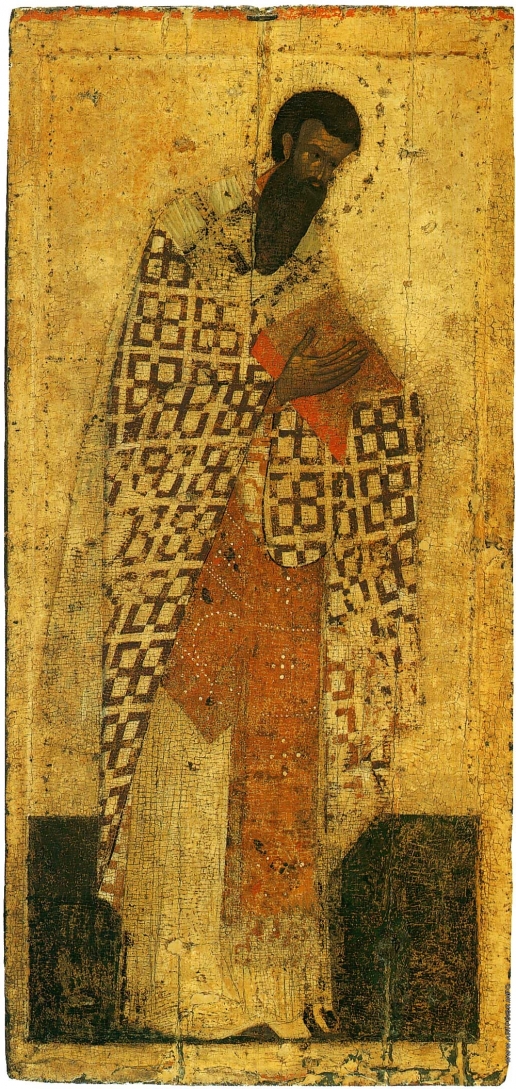 Грек Ф. Василий Великий. Из деисусного чина иконостаса Благовещенского собора Московского Кремля