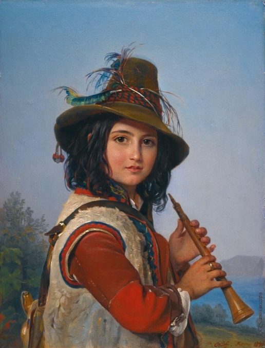 Орлов П. Н. Портет итальянского мальчика-пастуха с флейтой