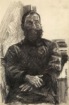 Врубель М. А. Портрет мужчины со сложенными руками