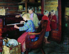 Богданов-Бельский Н. П. Дети за пианино