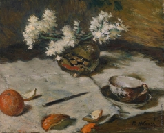 Нилус П. А. Натюрморт с апельсинами и чашкой