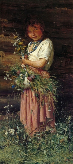 Лемох К. В. Девочка с цветами